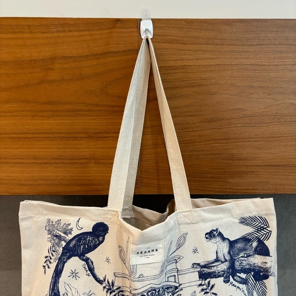 NEW Sézane Canvas Shoulder Bag - Picture 10 of 10